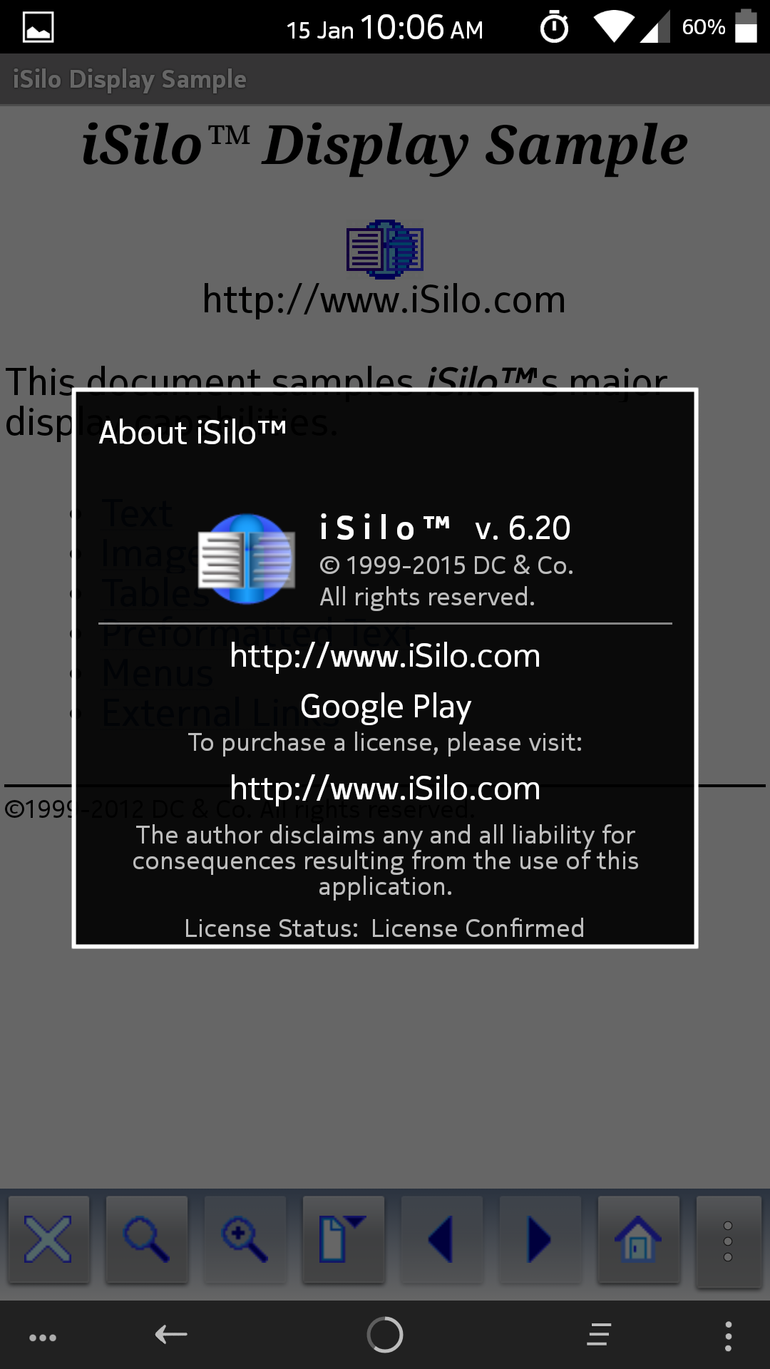 isilo 6 android serial